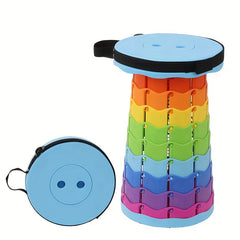 Portable Telescopic Stool Lightweight Folding Stool for Travel Fishing Hiking