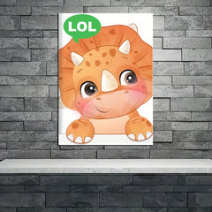 Cute Baby Dinosaur Wall Stickers - Kids Room Decor