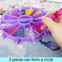 Diamond Painting Tray Organizer 6 Section Sorting Dotting Boards Storage