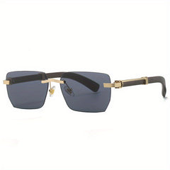 Square Rimless Sunglasses Gradient UV400