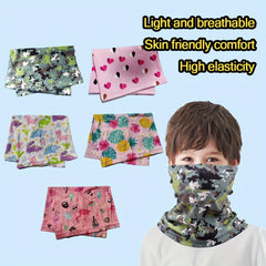 Kids Double Sided Neck Cover Balaclava Safety Sports Headwear