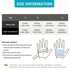 Cycling Gloves PU Leather Warm Gloves Windproof Non-slip Touch Screen Skiing Glo
