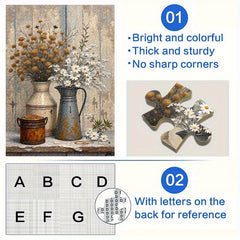 Vintage Floral Jigsaw Puzzle for Adults