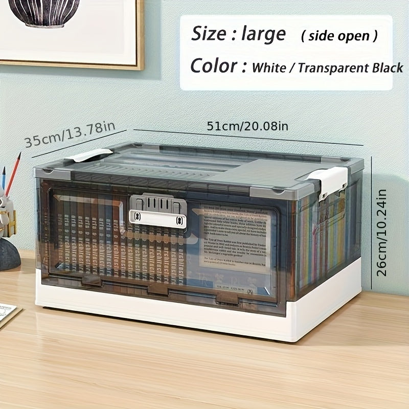 Plastic Storage Box Transparent Foldable Organizer Box