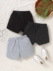 Cute 3 Piece Outfit Set for Toddlers - Bow Shorts and Comfy Clothes
