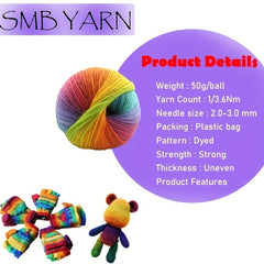 3pcs High Iceland Yarn Hand Knitting Yarn Soft Comfortable Yarn DIY
