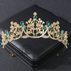 Baroque Crown Hairband Rhinestone Headband Tiara Wedding Birthday Cosplay