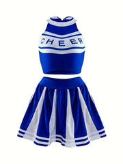 Women's Cosplay Costume Halter Top Mini Skirt