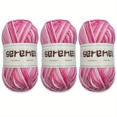 3pcs Colorful Acrylic Yarn 5 ply Soft Yarn For Crocheting And Knitting