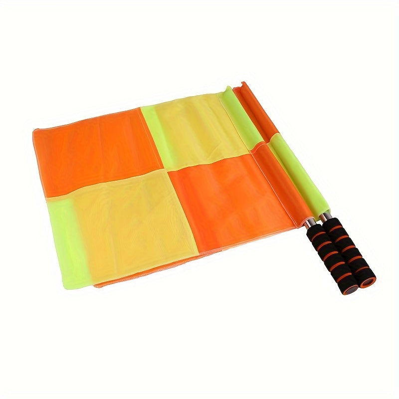2pcs Football Referee Flag Railway Signal Flag