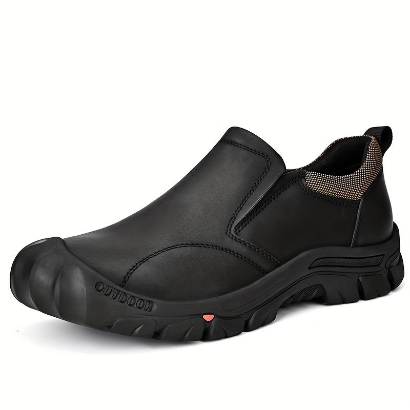 Men's Slip On Hiking Boots Non Slip Outdoor Trekking Shoes