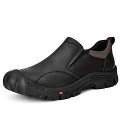 Men's Slip On Hiking Boots Non Slip Outdoor Trekking Shoes