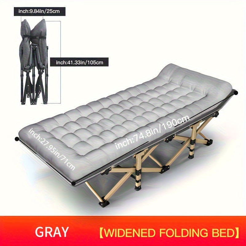 Portable Folding Bed Single Home Office Lunch Break Camping Travel
