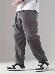 Men s Printed Cargo Pants Street Style Pocket Stretch Casual Pants