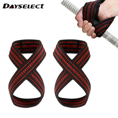 2pcs Weightlifting Fitness Cotton Non slip 8 shaped Moving Belt Pull up Grip