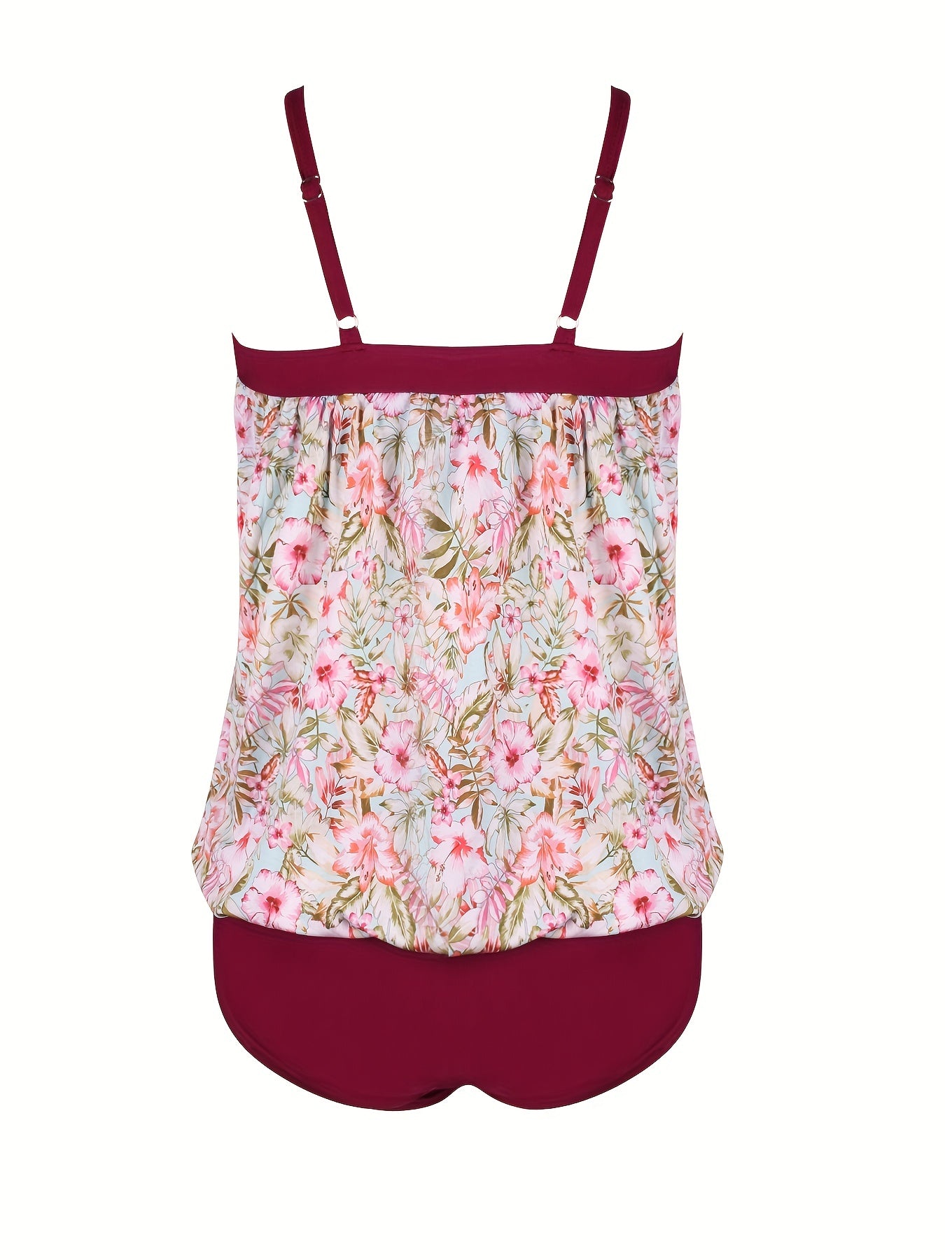 Dot Print Cami Top & Panty Swimsuit Set