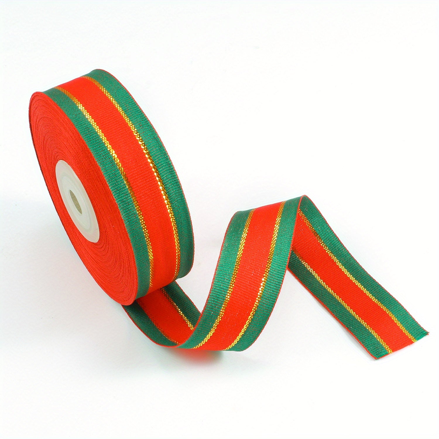 22m Christmas Red & Green Ribbon Flower Packaging Ties DIY Bow Cake Decoration