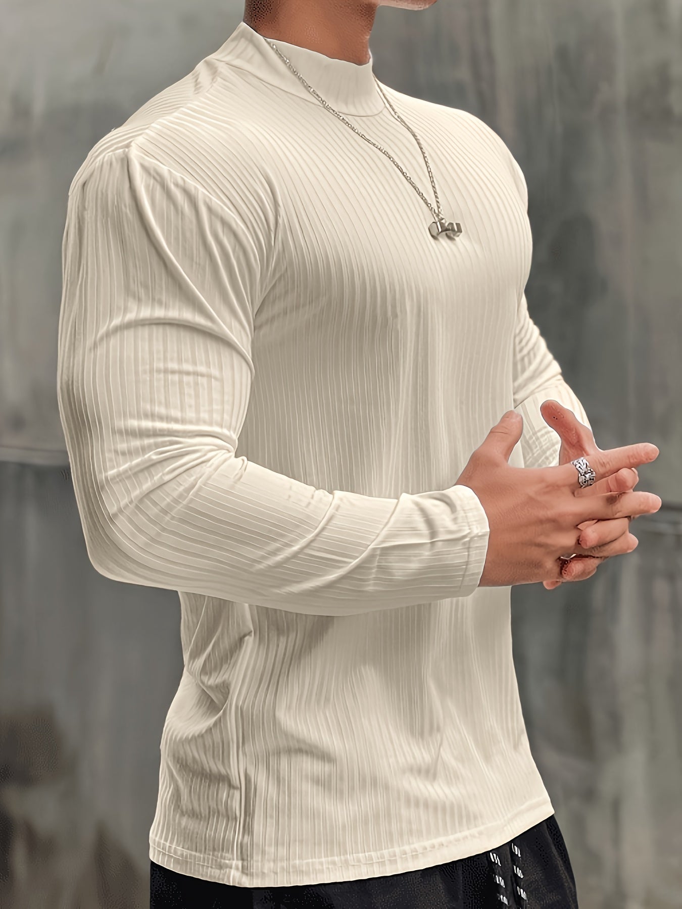 Men's Compression Long Sleeve T-shirt for Fitness Training