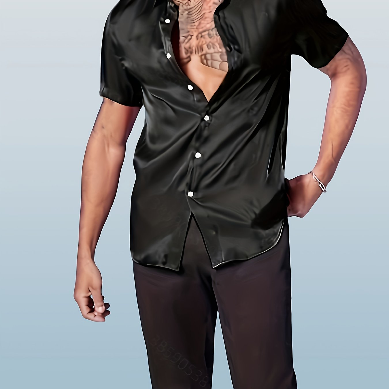 Men's Summer Party Casual Short Sleeve Button Up Shirt