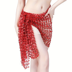 Sequin Square Scarf Belly Dance Costume Hip Cover