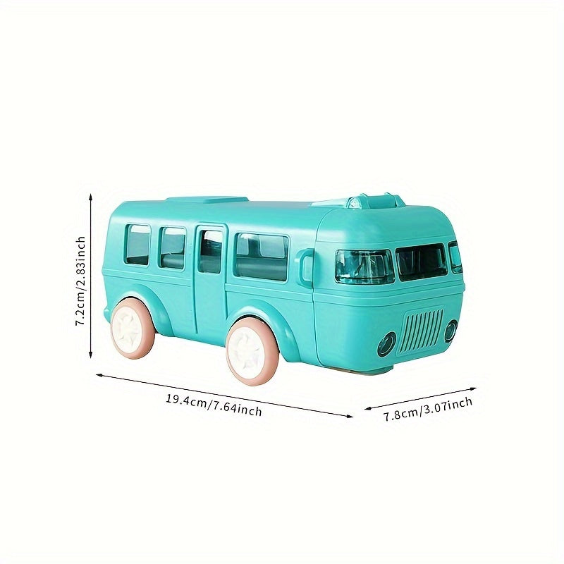 500ml Bus Shape Water Bottle with Straw
