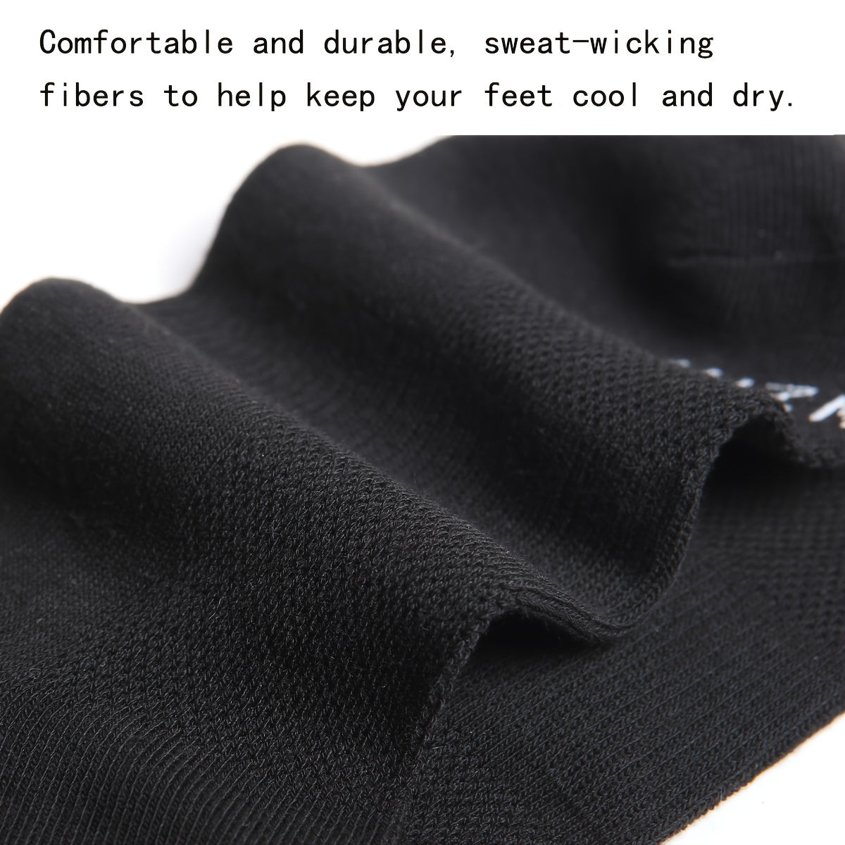 6 Pairs Men's Mid Crew Sport Socks Absorbent Breathable for Basketball Running