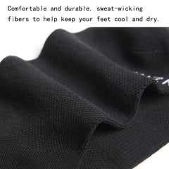 6 Pairs Men's Mid Crew Sport Socks Absorbent Breathable for Basketball Running