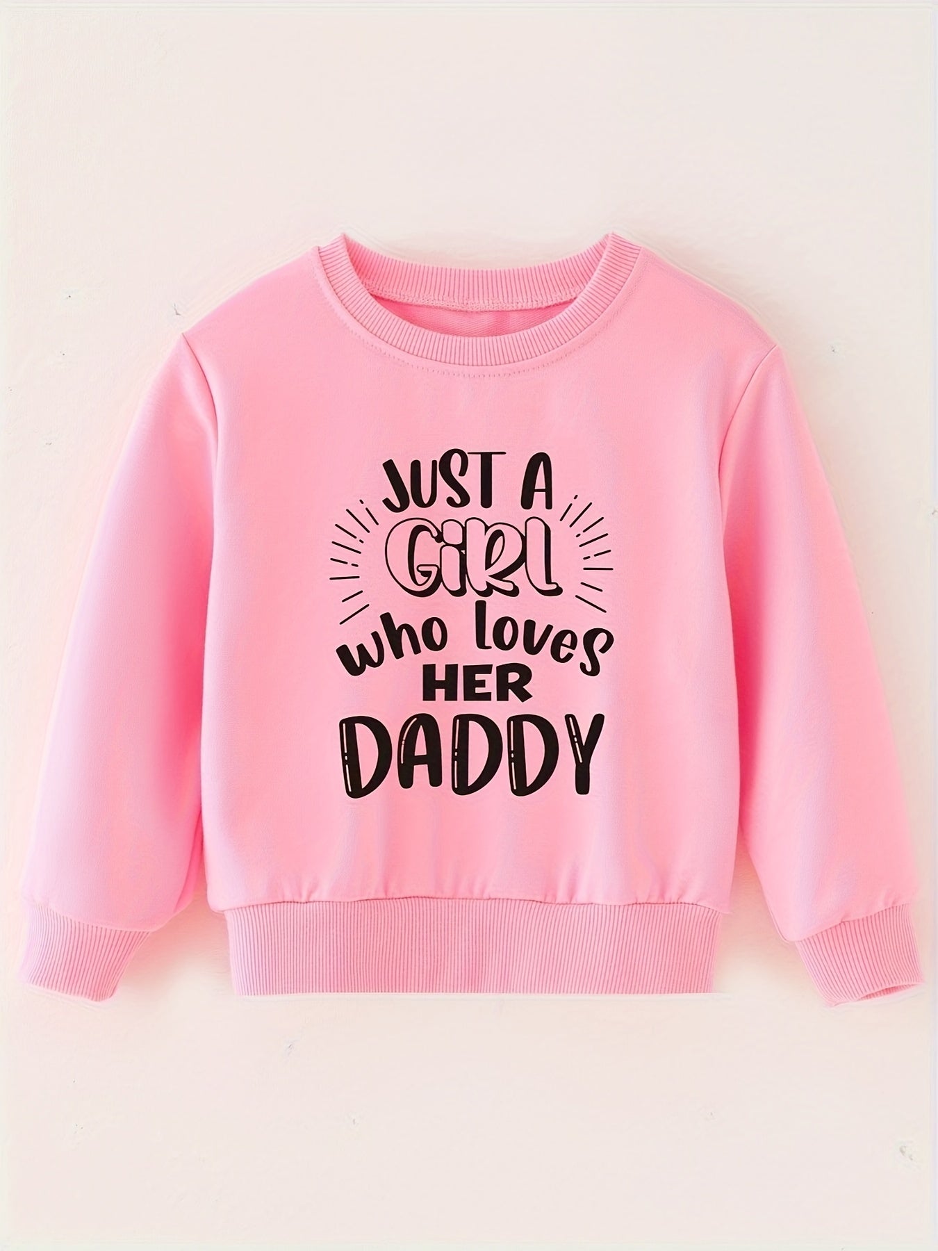 Daddy's Girl Letter Print Baby Sweatshirt