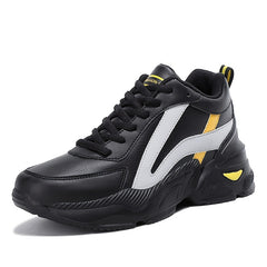 Women's Waterproof Chunky Running Shoes Faux Leather Outdoor Sneakers