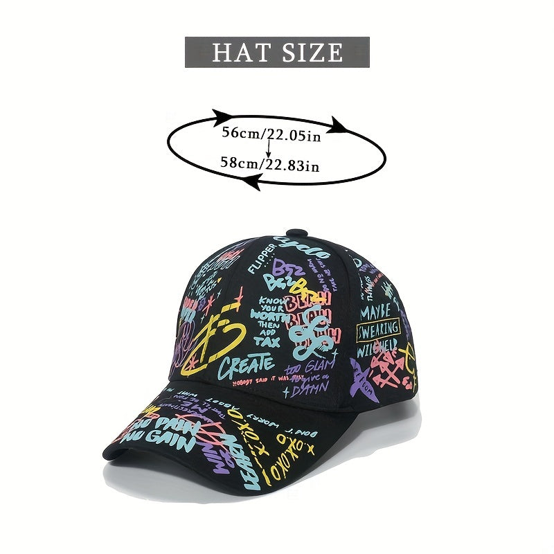 Street Graffiti Baseball Cap Hip Hop Sunshade Peaked Cap