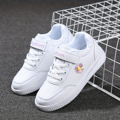 Girl's Flower Pattern Skate Shoes Non Slip Casual Sneakers