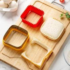 2pcs Square Sealing Machine Stainless Steel Biscuit Cutter Candy Mold