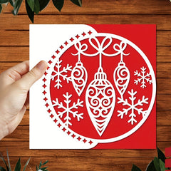 Christmas Snowman Tree Invitation Metal Cutting Dies