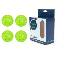 40 Hole Pickleballs for Outdoor Indoor Play USAPA Regulations 4-Pack