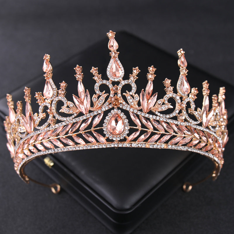 Baroque Rhinestone Crown Hairband Headband Wedding Party Favor