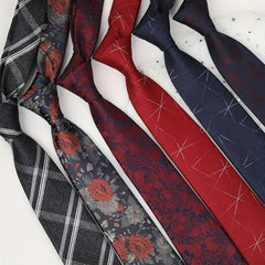 Men's Retro Floral Tie for Wedding