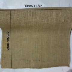 Boho Farmhouse Jute Burlap Tablecloth 11x108 inches