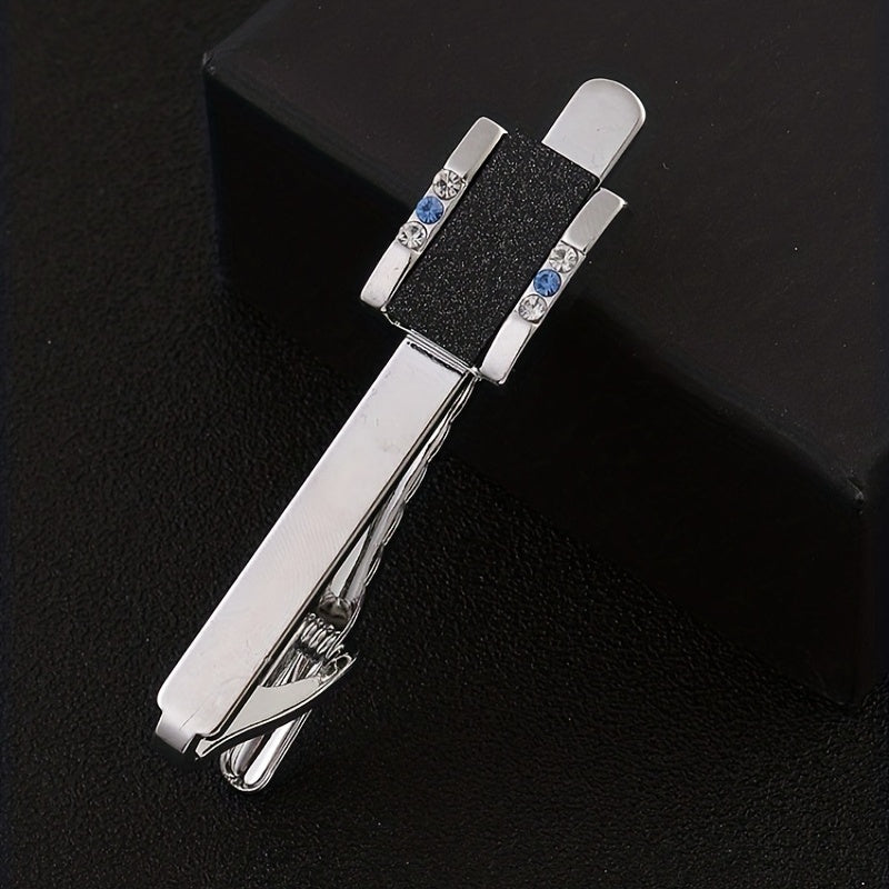 Men's Crystal Tie Clip Wedding Business Necktie Accessories
