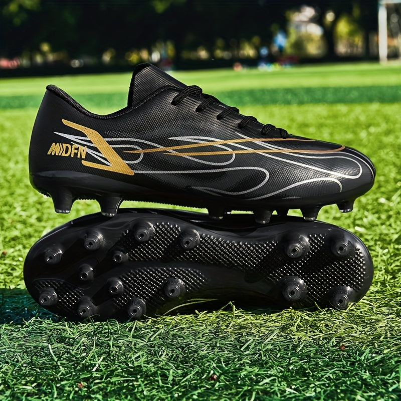 Pro Anti Skid Soccer Cleats for Boys Breathable Lightweight AG Football Boots
