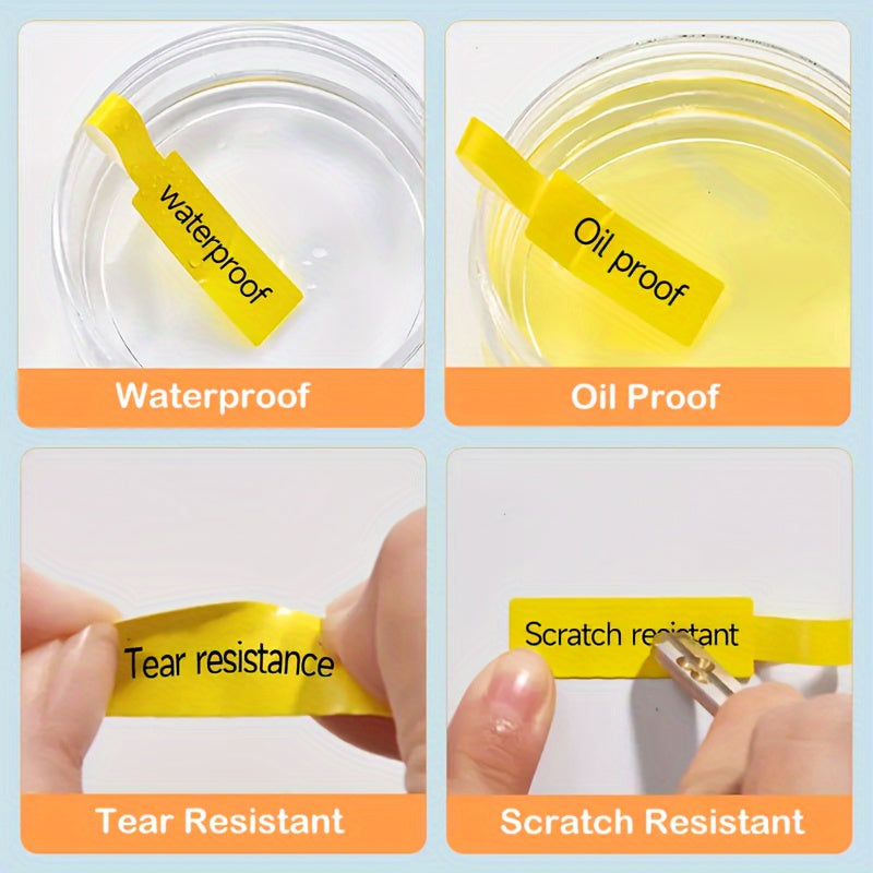 65pcs Cable Labels Roll Colorful Waterproof Wire Labels Stickers Tear Resistant