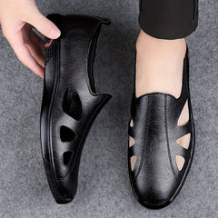Men's Hollow Out Slip On Casual Shoes Lightweight Breathable