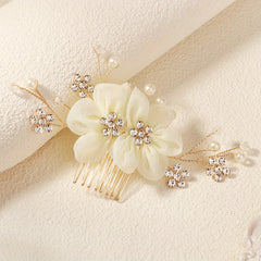 Chinese Style Floral Hair Comb for Brides