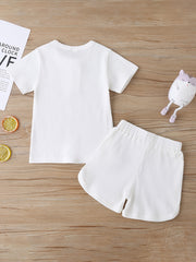 Boys Casual Outfit T shirt & Shorts Summer Kids Clothes