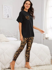 Leopard Print Skinny Leggings Women's Clothing