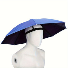 Outdoor Folding Head-Worn Hands-Free Fishing Umbrella