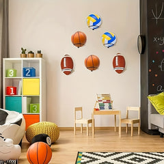 Wall Mounted Basketball Football Storage Rack Household Ball Rack