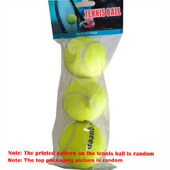 3 High Elasticity Tennis Balls for Outdoor Sports & Family Games