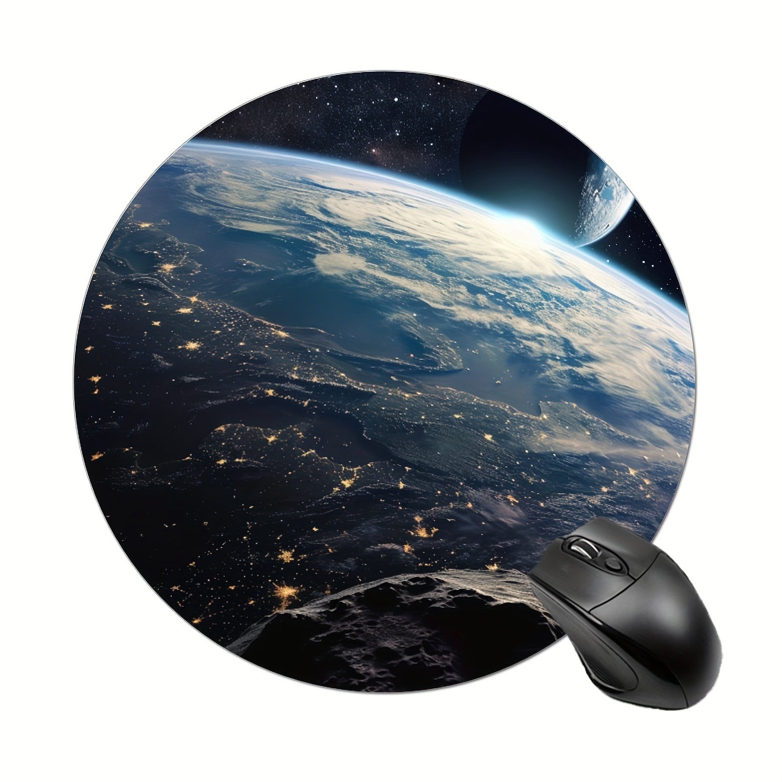 Moon Adventure Mouse Pad Waterproof Anti Slip Rubber Base