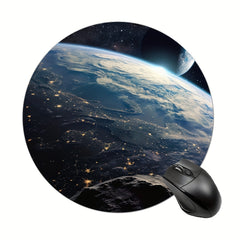 Moon Adventure Mouse Pad Waterproof Anti Slip Rubber Base