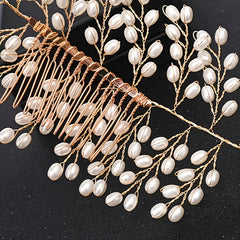 Bridal Vine Pearl Hair Accessories Wedding Headband